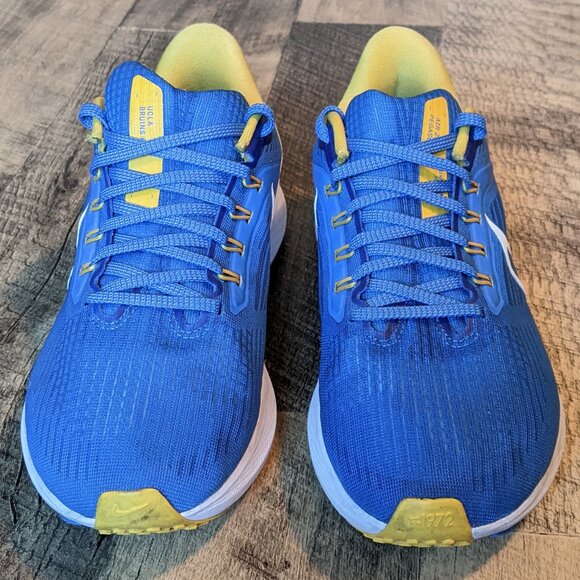 Nike Air Zoom Pegasus 39 UCLA Road Running Shoes Blue White Gold - Picture 3 of 8